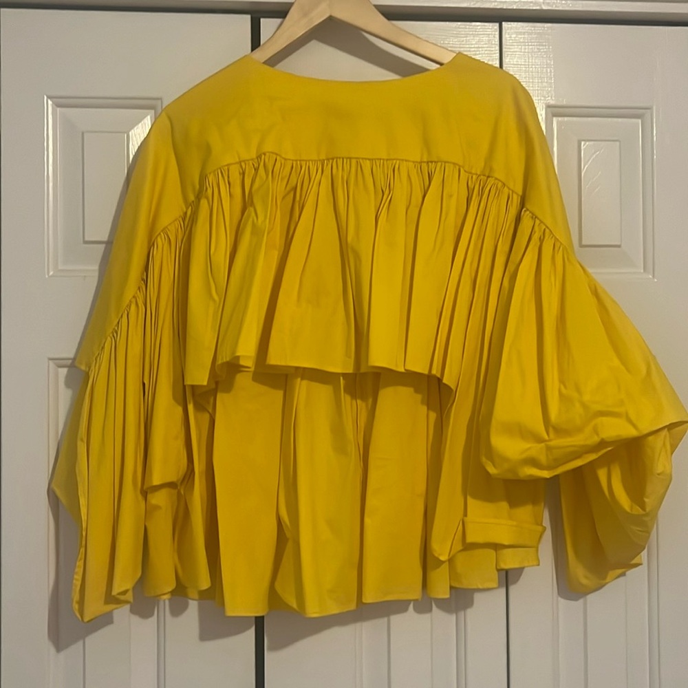 Yellow Poplin Sloan Blouse